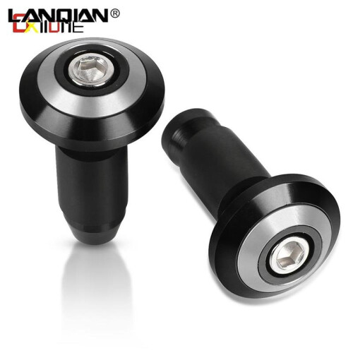 (Silver) For Ducati Motorcycle Handle Bar End Cap Anti Vibration Silder Plug 797