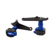(blue 17-18) Motorcycle Fairing Guard Frame Slider Falling Protection Anti Crash Pad