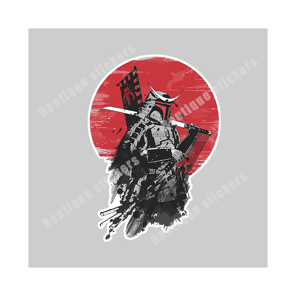 (Length 30Cm, F) Jpct Japanese Aikido Armor Samurai Ninja Decal For Cars, Motorcycles, 8902774043172