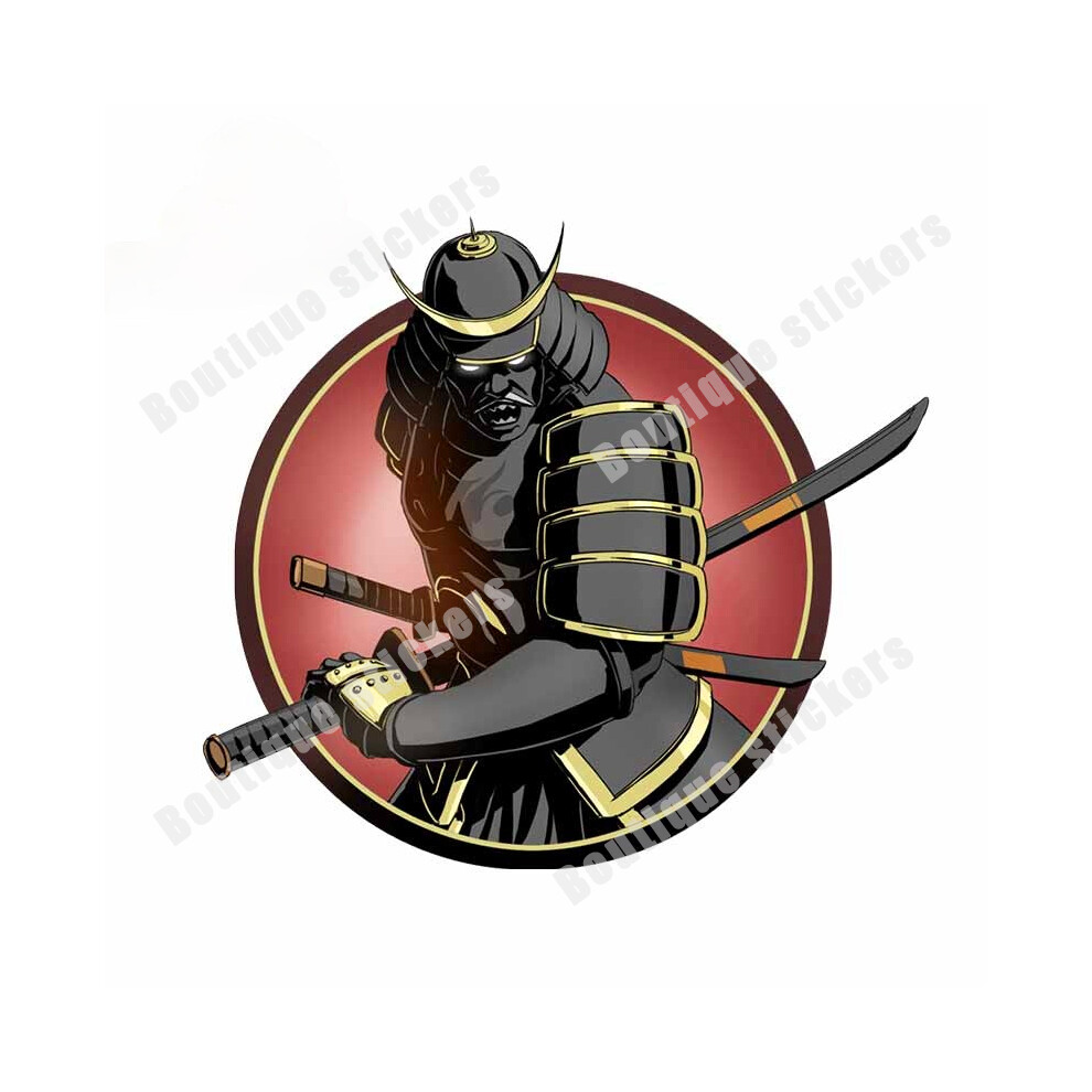 (Length 15Cm, K) Jpct Japanese Aikido Armor Samurai Ninja Decal For Cars, Motorcycles, 8902774043028