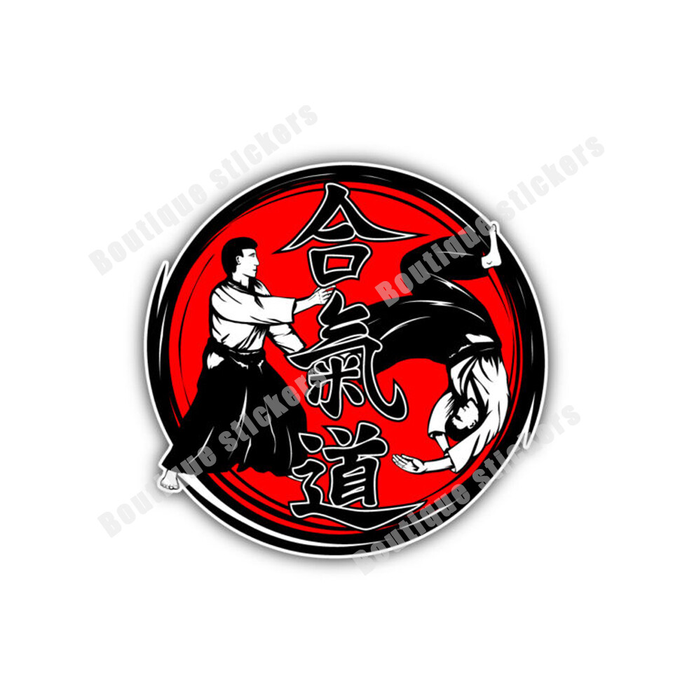 (Length 15Cm, L) Jpct Japanese Aikido Armor Samurai Ninja Decal For Cars, Motorcycles, 8902774043004
