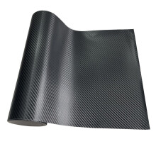 (5cm X 150cm, 3D Carbon Black) Carbon Fiber Car Sticker Auto Door Sill Protector Waterproof Protection