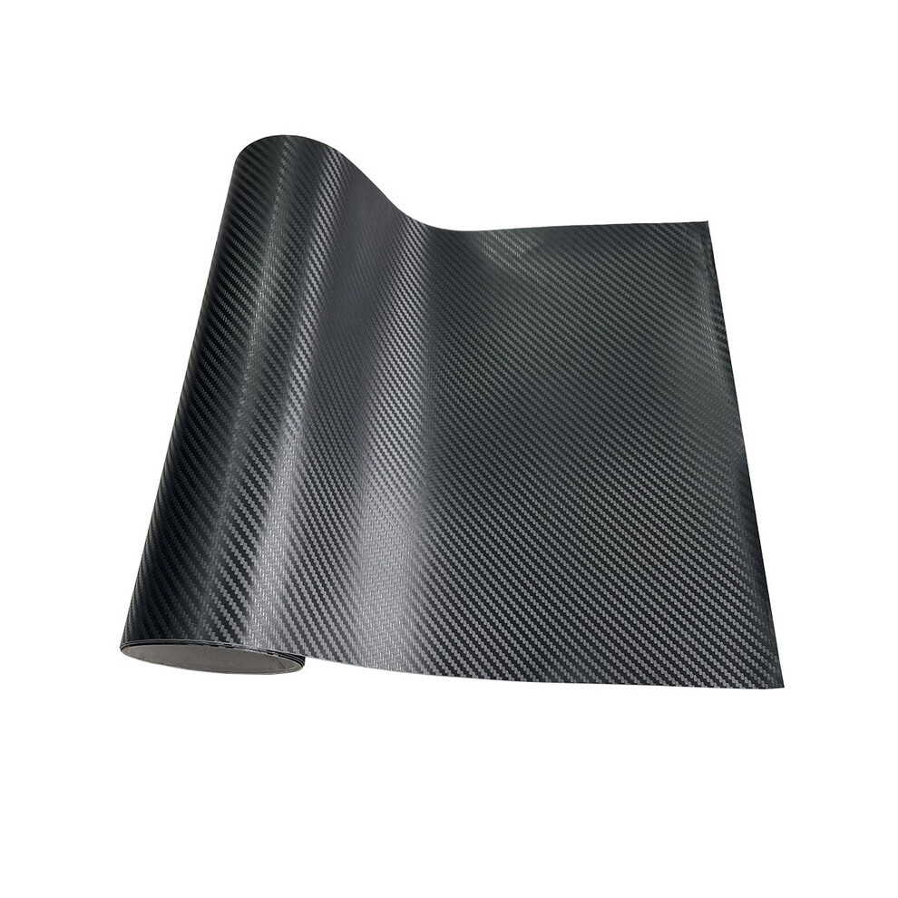 (5Cm X 150Cm, 3D Carbon ) Carbon Fiber Car Sticker Auto Door Sill Protector Waterproof Protection Black 8902774045558