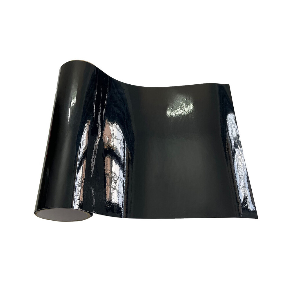 (7Cm X 150Cm, Glossy ) Carbon Fiber Car Sticker Auto Door Sill Protector Waterproof Protection Black 8902774045619