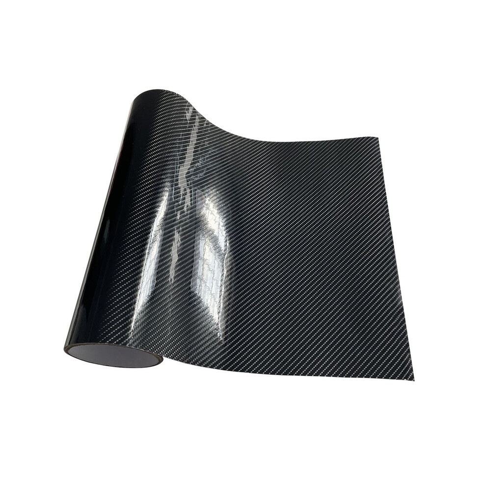 (10Cm X 150Cm, 6D Carbon ) Carbon Fiber Car Sticker Auto Door Sill Protector Waterproof Protection Black 8902774045664