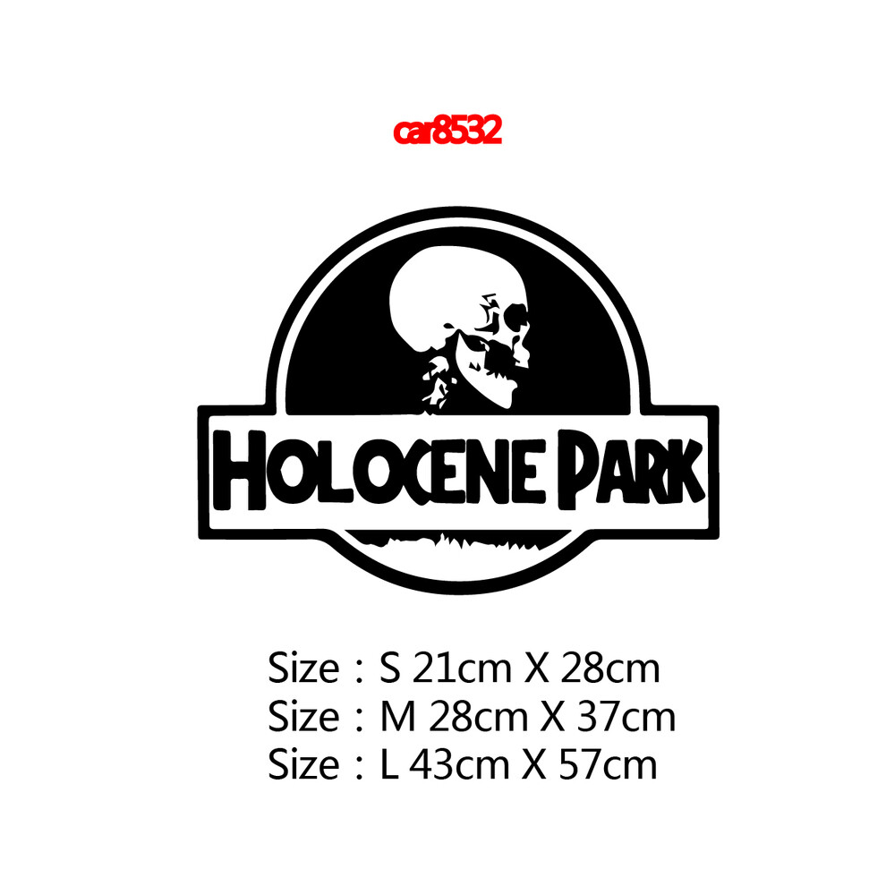 (Size M, Car8532) Cool Design Dinosaur Jurassic Park Car Stickers And Decals On The Cars 8902774043653