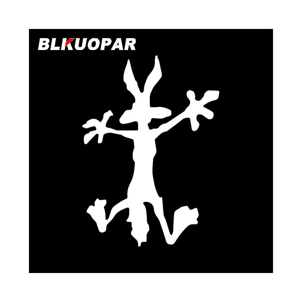 (8Cm, A) Wile Coyote Silhouette Car Stickers Die Cut Waterproof Windshield Skateboard White 8902774049495