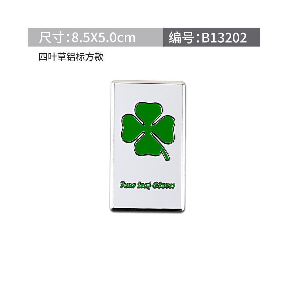 (Style 1) 1 Pcs Clover Day Emblem For Alfa Romeo Four Leaf Clover Chrom Metal Green 8902774064054