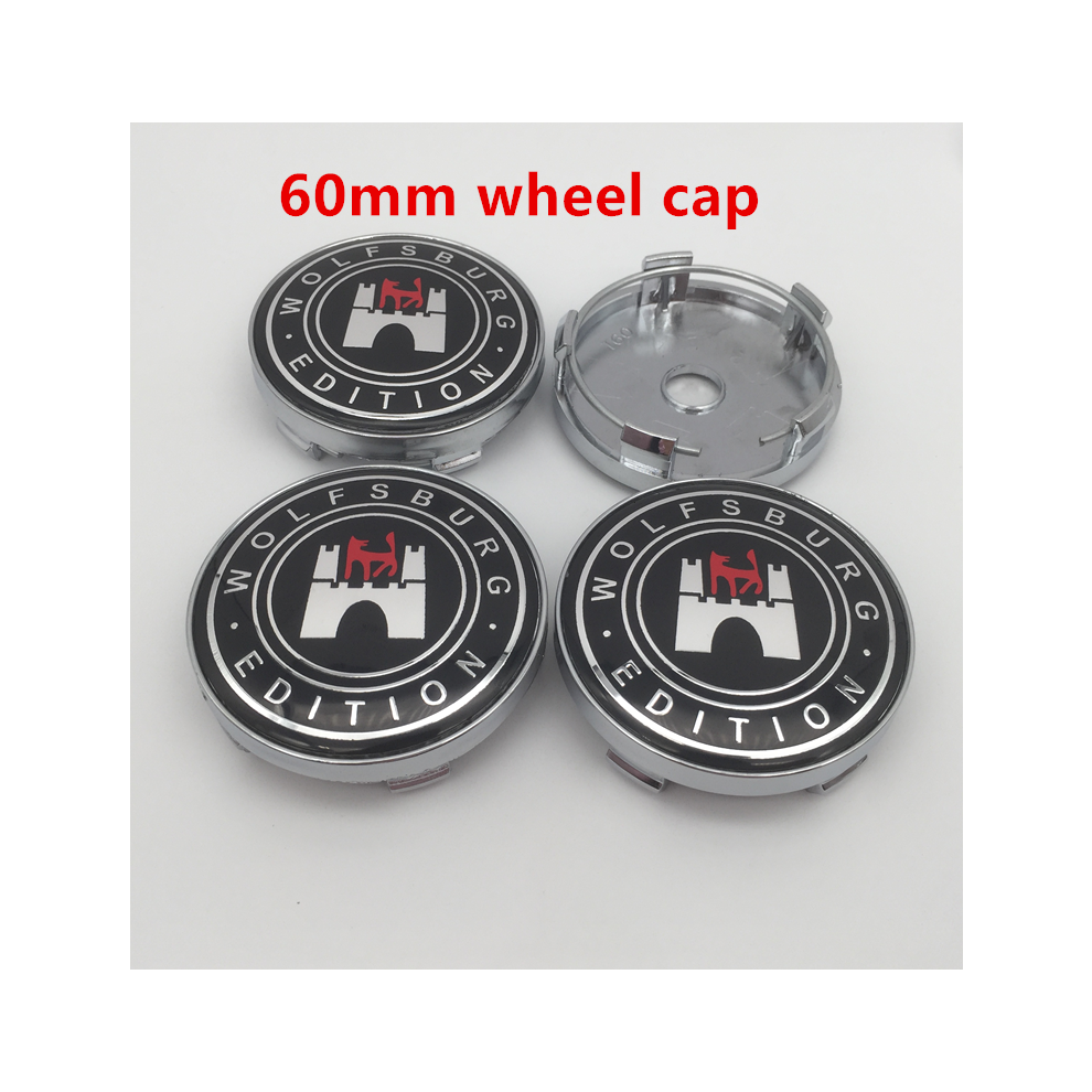 (60mm new black 1) 4pcs 56mm 60mm 65mm 68mm wolfsburg edition Car Wheel Center Cover Hub-image-OPC-PFBMCSY-NEW