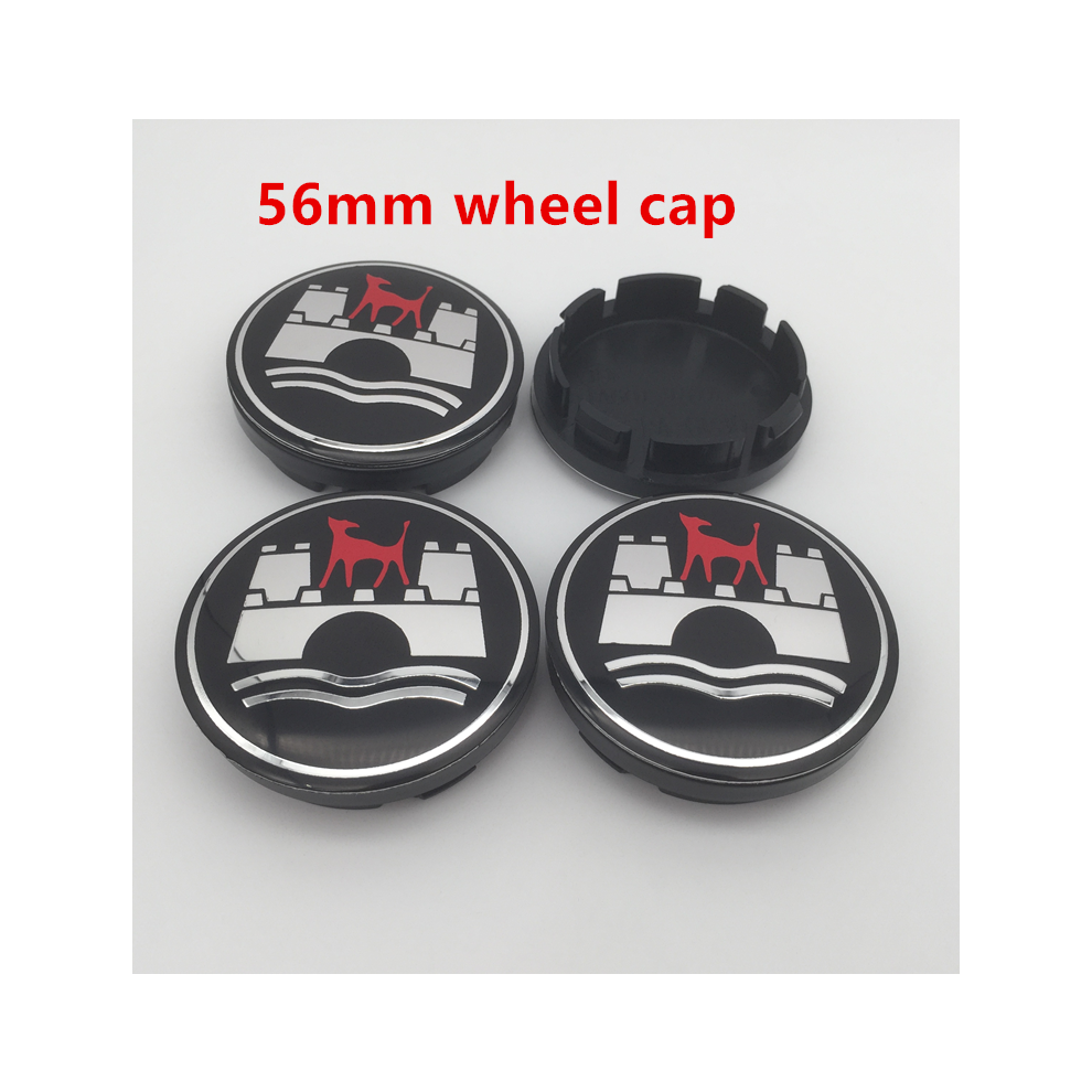 (56mm black cap) 4pcs 56mm 60mm 65mm 68mm wolfsburg edition Car Wheel Center Cover Hub-image-OPC-PFBMCT9-NEW