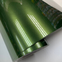 (60CM X 152CM, manba green) Premium Glossy DIY Car Body Film Chameleon Pearl Glitter Vinyl Sticker