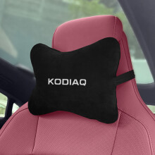 (For Kodiaq) Car Seat Headrest Neck Pillows Accessories For Skoda Octavia Fabia Rapid