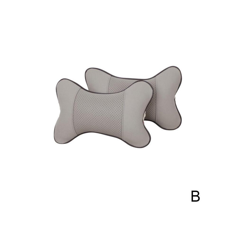 (1Pcs B) Car Pillow Auto Interior Accessories Car Headrest Pu Leather Neck Headrest 8902774077030