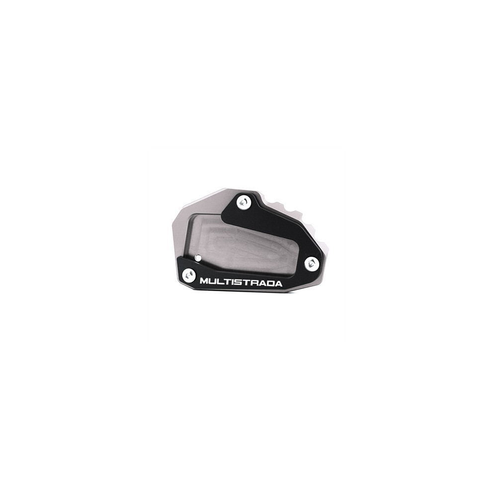 (Grey) Cnc Kickstand Foot Side Stand Extension Pad Support Plate For Ducati Multistrada Grey 8902774004371