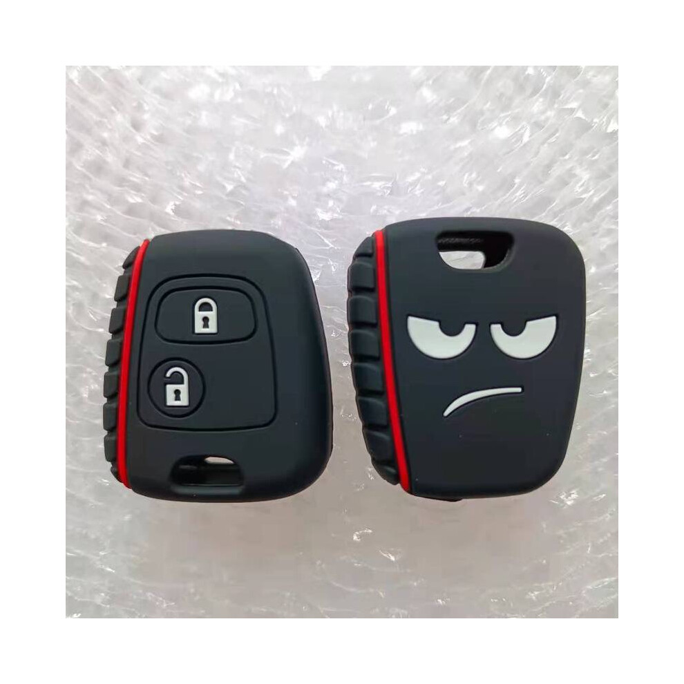 (50Pcs ) Key Cover For Citroen C1 C2 C3 C4 Xsara Picasso Peugeot 107 207 307 607 Black 8902774080313