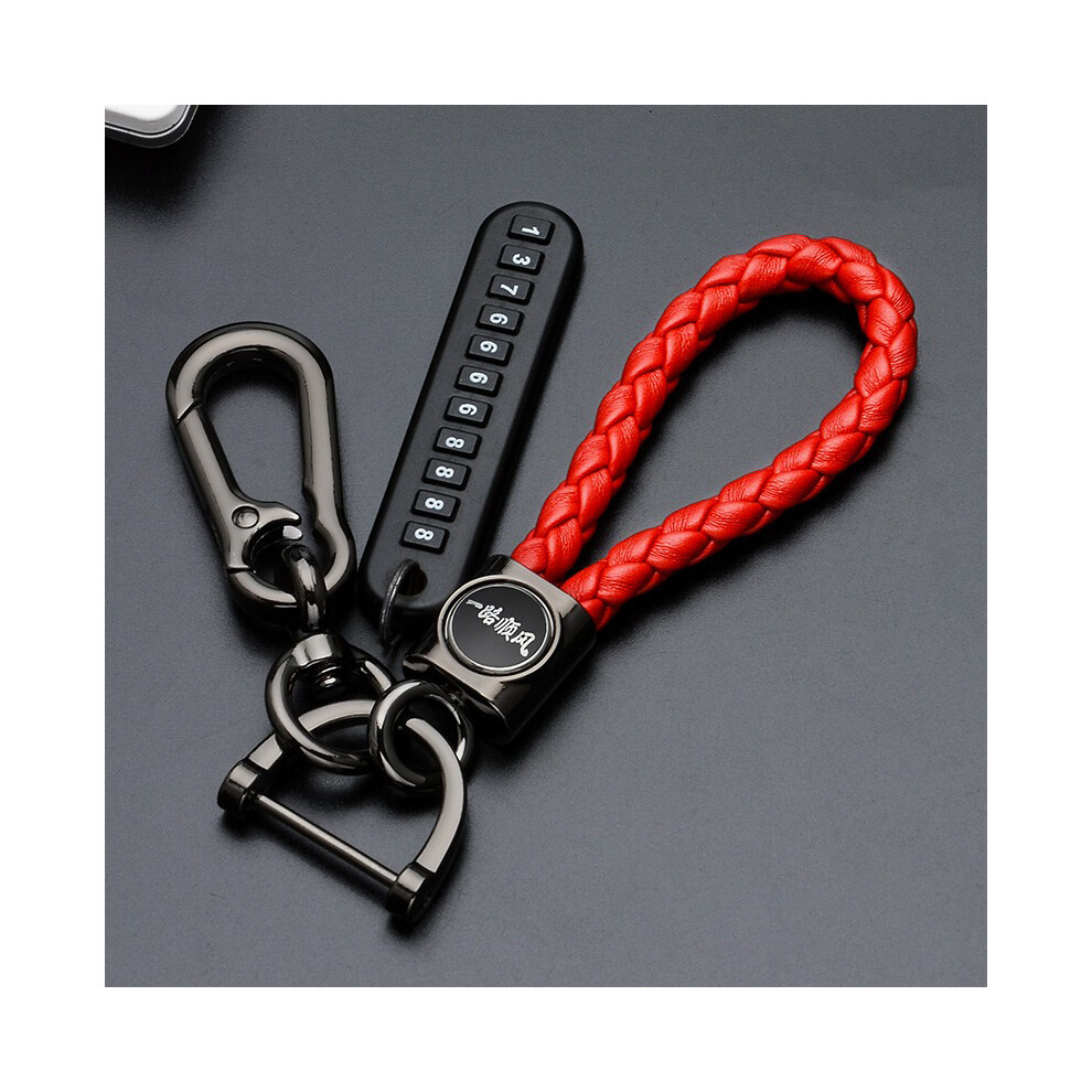 ( Keychain) Carbon Car Key Case Cover For Mazda 3 Axela Cx4 Cx5 Cx 5 Cx8 Cx9 Cx30 Red 8902774080474
