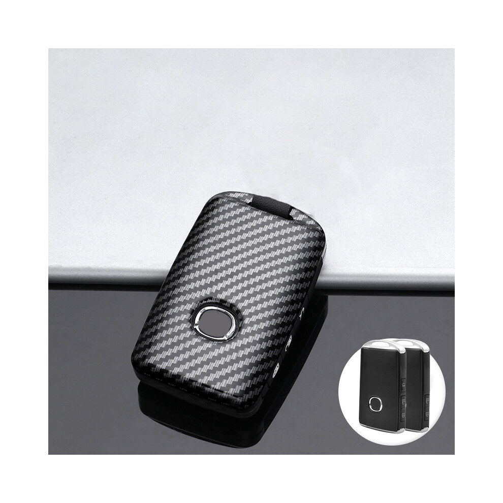 (A 3Button ) Carbon Car Key Case Cover For Mazda 3 Axela Cx4 Cx5 Cx 5 Cx8 Cx9 Cx30 Black 8902774080429