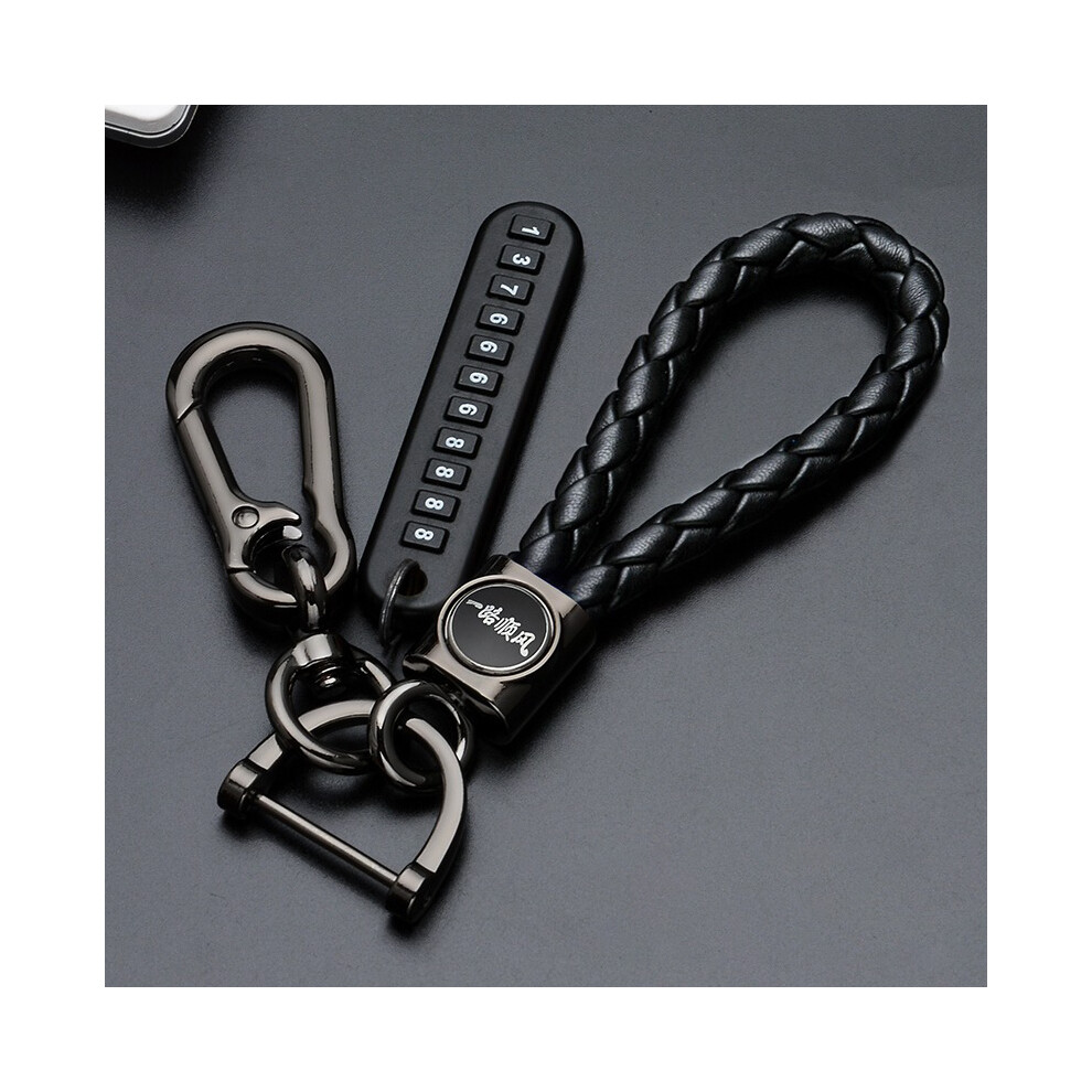 ( Keychain) Carbon Car Key Case Cover For Mazda 3 Axela Cx4 Cx5 Cx 5 Cx8 Cx9 Cx30 Black 8902774080481