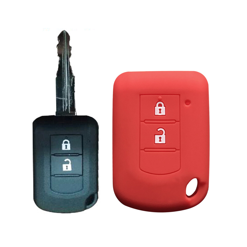 (Red) Car Key Cover Case For Mitsubishi Asx Ash Outlander Lancer Ex Galant Pajero Red 8902774083796