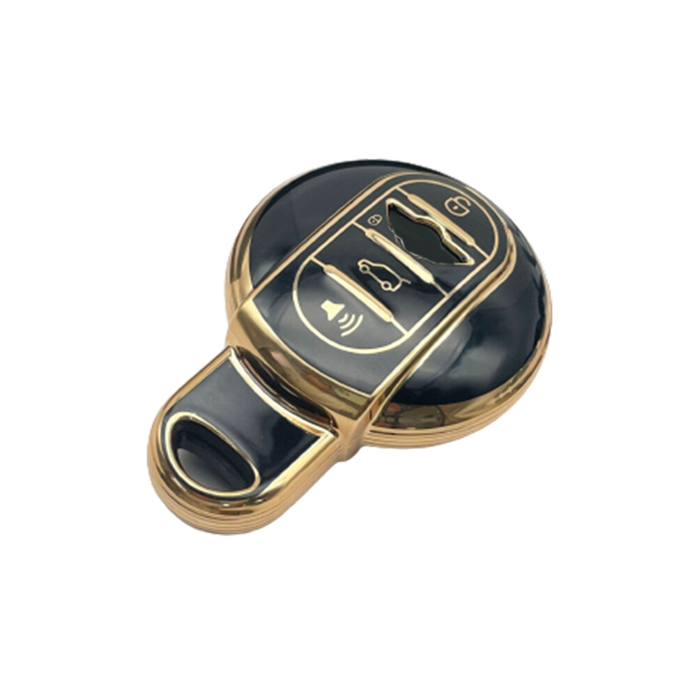 (Black) Tpu Car Key Case For Bmw Mini Coopers One Jcw F56 F55 F54 F57 F60 R55 Black 8902774083642