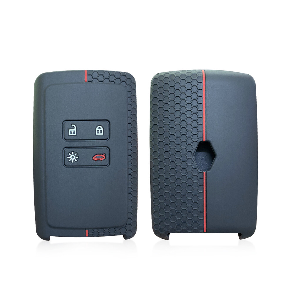 (Black(Redline)1Pc) Key Case For Dacia Duster Sandero 3 For Renault Captur Arkana Kadjar Espace Black 8902774083741