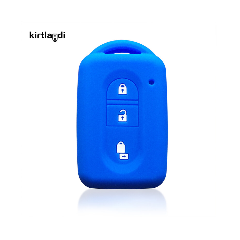 (Blue) Key Case Cover For Nissan Qashqai J10 Tiida Micra X-Trail Nv200 Navara Blue 8902774084649