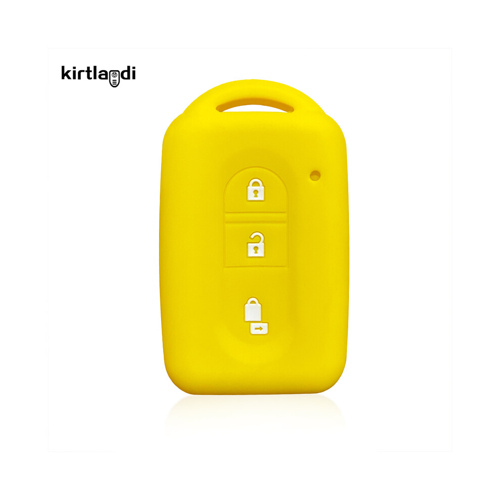 (Yellow) Key Case Cover For Nissan Qashqai J10 Tiida Micra X-Trail Nv200 Navara Yellow 8902774084601