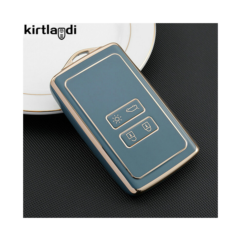 (Blue) Tpu Car Key Case Cover For Renault Megane 4 Clio Arkana Captur Zoe Arcan Blue 8902774081099