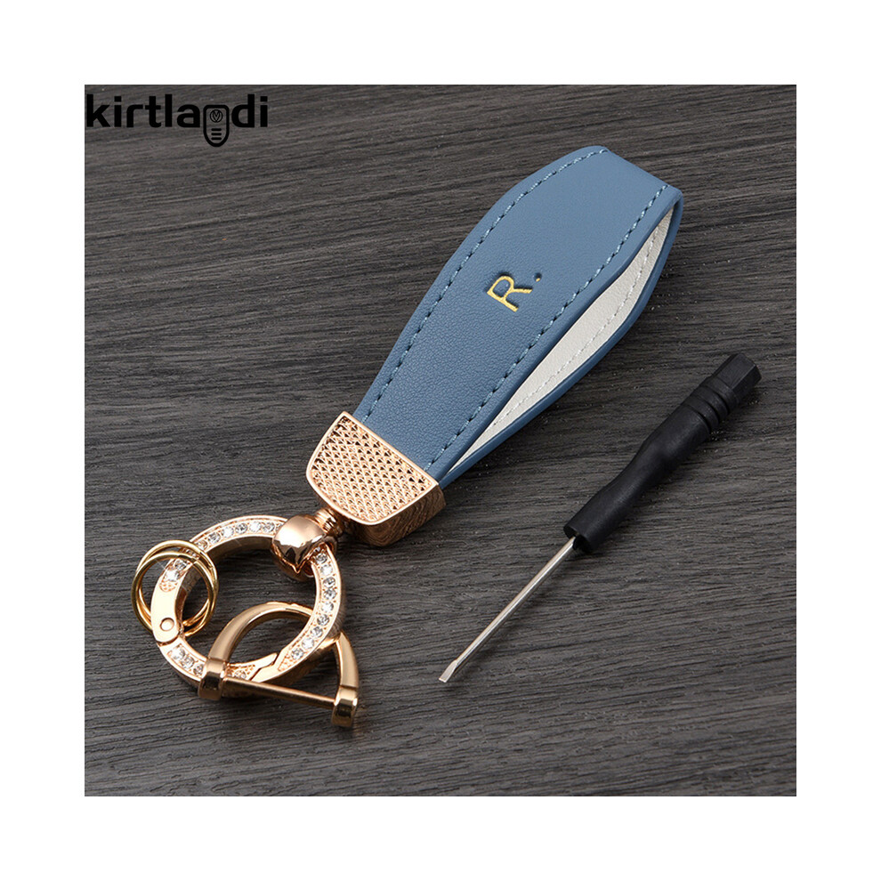 ( Keychain) Tpu Car Key Case Cover For Renault Megane 4 Clio Arkana Captur Zoe Arcan Blue 8902774081174