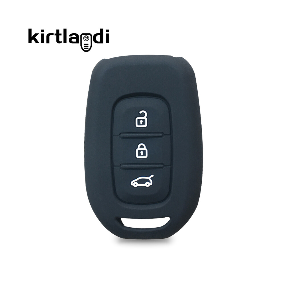 ( A(3 Button)) Key Case For Dacia Sandero Stepway Logan Duster For Renault Duster Dokker Black 8902774084670