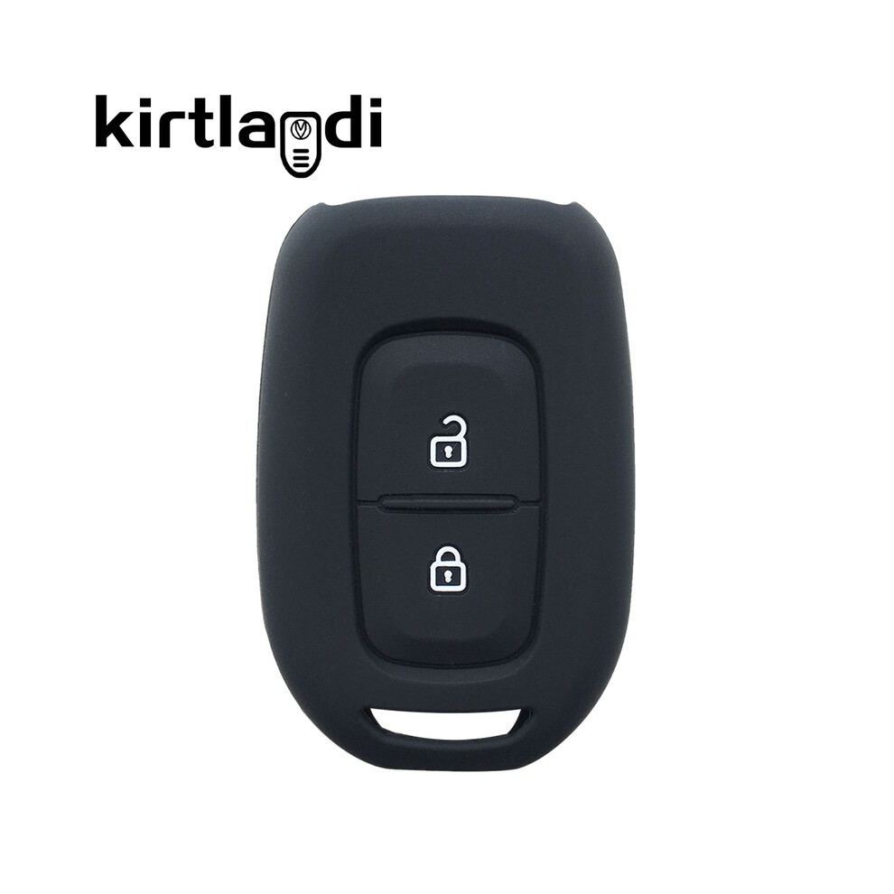 (Black(2 Button)) Key Case For Dacia Sandero Stepway Logan Duster For Renault Duster Dokker Black 8902774084700