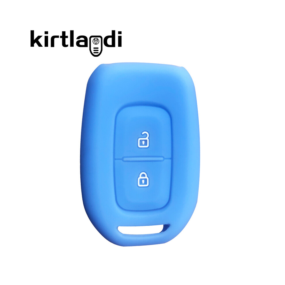 ( Blue(2 Button)) Key Case For Dacia Sandero Stepway Logan Duster For Renault Duster Dokker Light/Blue 8902774084717
