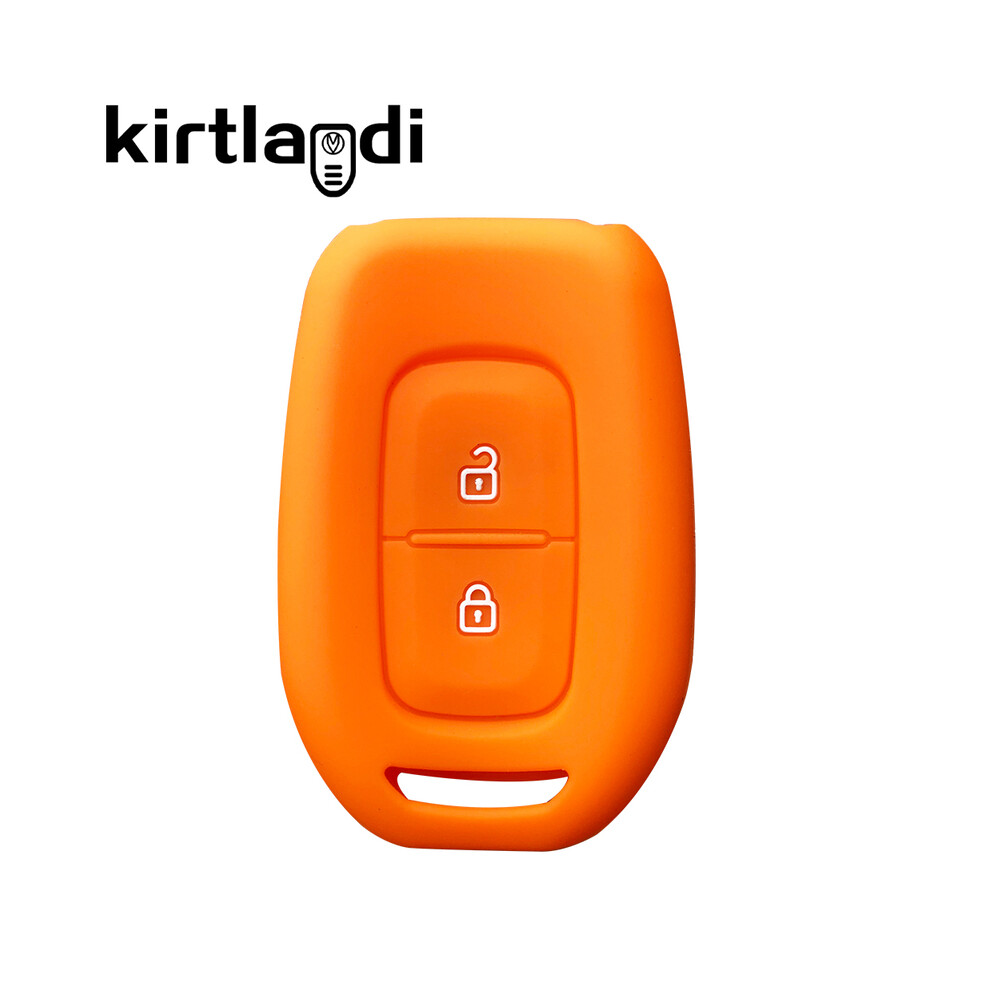 (Orange(2 Button)) Key Case For Dacia Sandero Stepway Logan Duster For Renault Duster Dokker Orange 8902774084786