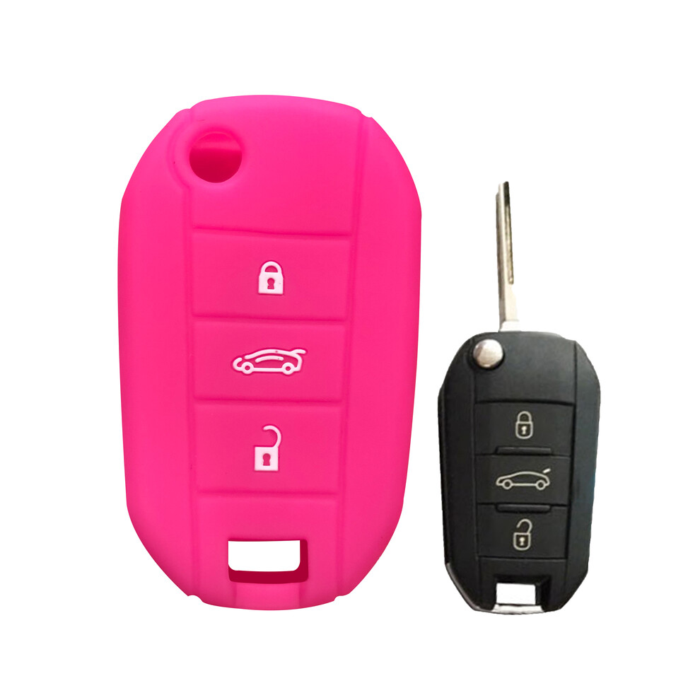 (Rose) Car Key Case Fob For Opel Corsa D F A Grandland X Crossland Combo C Case 8902774085240