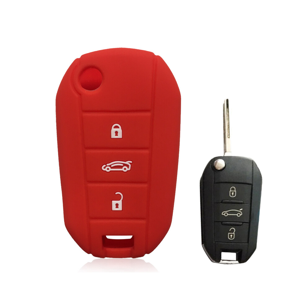 (Red) Car Key Case Fob For Opel Corsa D F A Grandland X Crossland Combo C Case Red 8902774085233