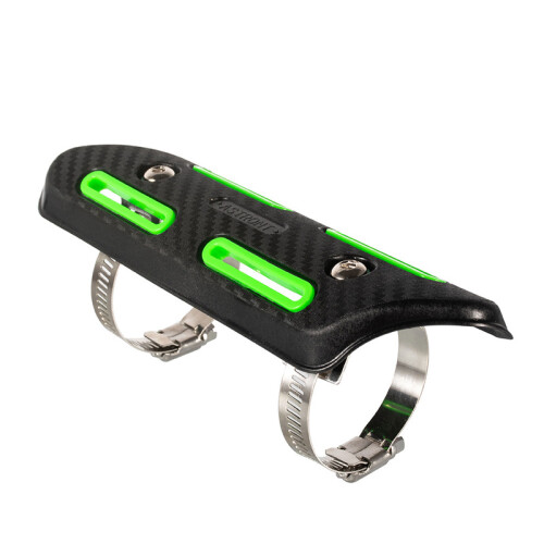 (Green) Motocross Exhaust Heat Shield Header Pipe Straight Section Protective