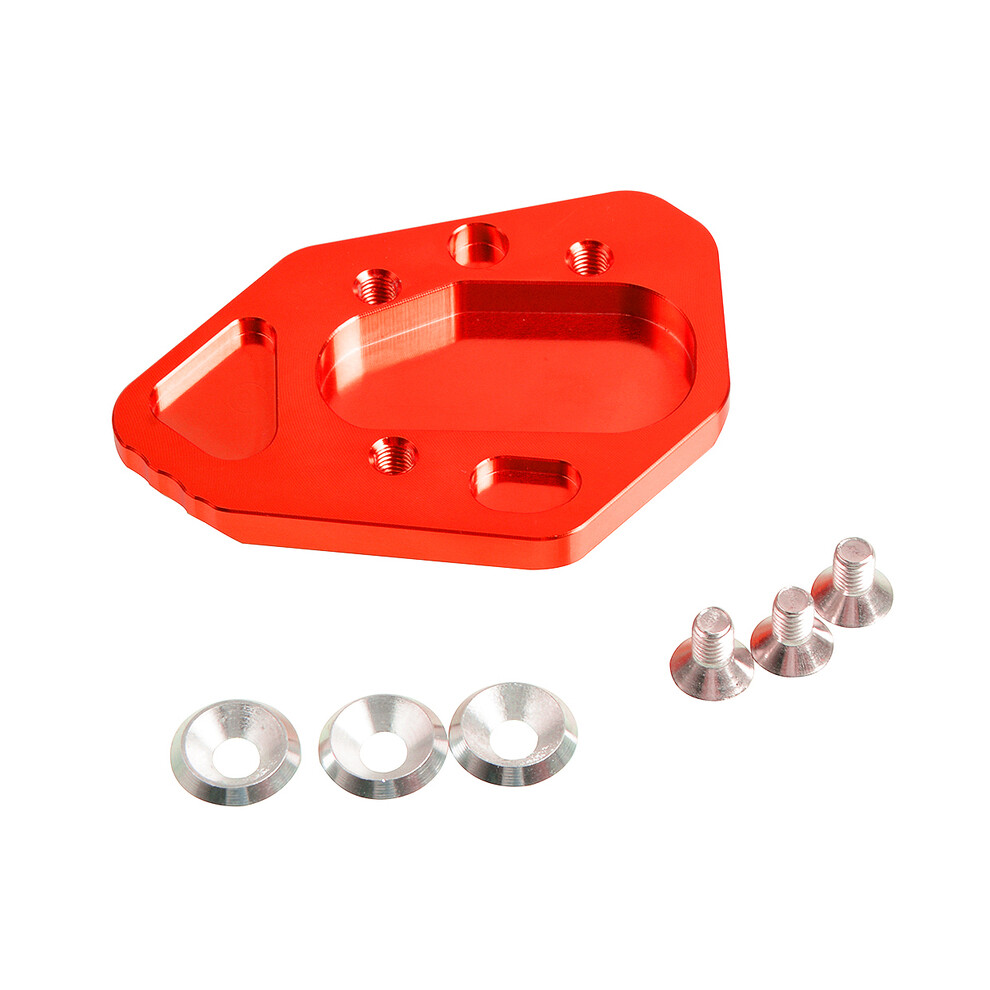 ( No Logo) For Bmw F800r F800s F800st F800gt R1200s Hp2 Kickstand Side Stand Pad Red 8902774005507