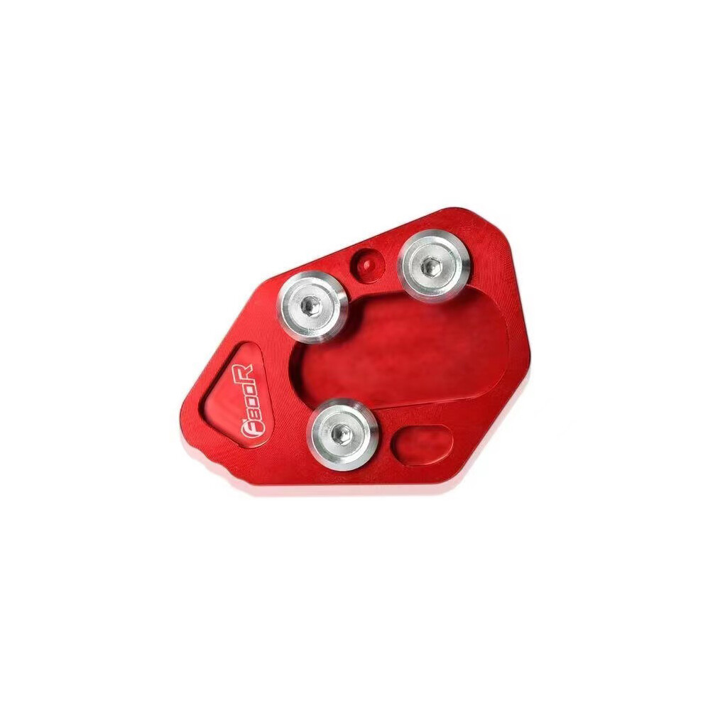 ( With Logo) For Bmw F800r F800s F800st F800gt R1200s Hp2 Kickstand Side Stand Pad Red 8902774005484