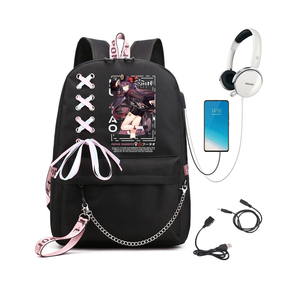 (BK-Genshin116) Genshin Impact Backpacks Women Cute Bagpacks Casual SchoolBackpack for