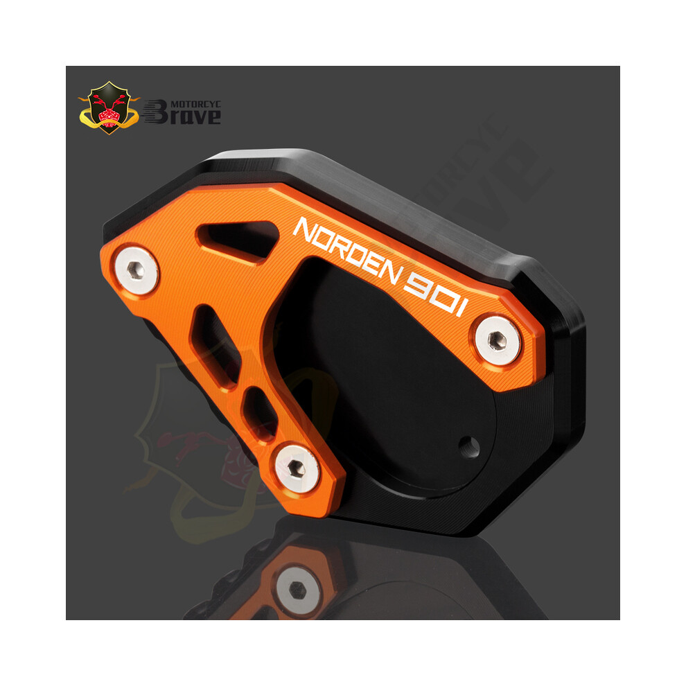 ( Black) For Norden901 Norden 901 2021 2022 2023 Motorcycle Cnc Kickstand Foot Orange/Black 8902774005958