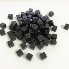(Black) 100Pcs/set 8mm Solid Color Blank Square Corner Acrylic Dice Chess Piece