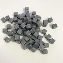 (Light Grey) 100Pcs/set 8mm Solid Color Blank Square Corner Acrylic Dice Chess Piece