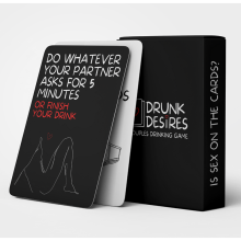 (Light Grey) Drunk Desires Couples Drinking Game Card Game For Couple Hen Night Party