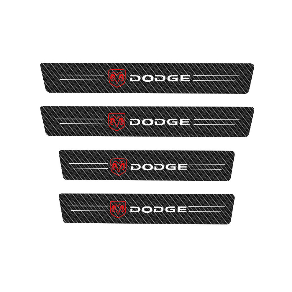 Car Stickers Carbon Fiber Sill Protector Door Threshold Scuff Plate For 8902774067253