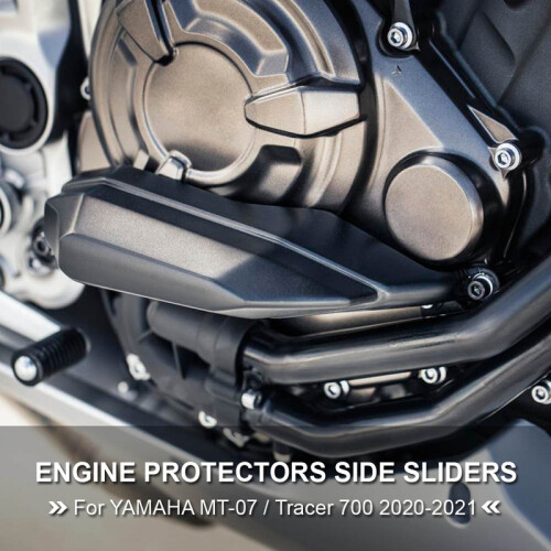 Tracer 7 Motorcycle Engine Protection Side Frame Sliders Crash Pad Falling 1