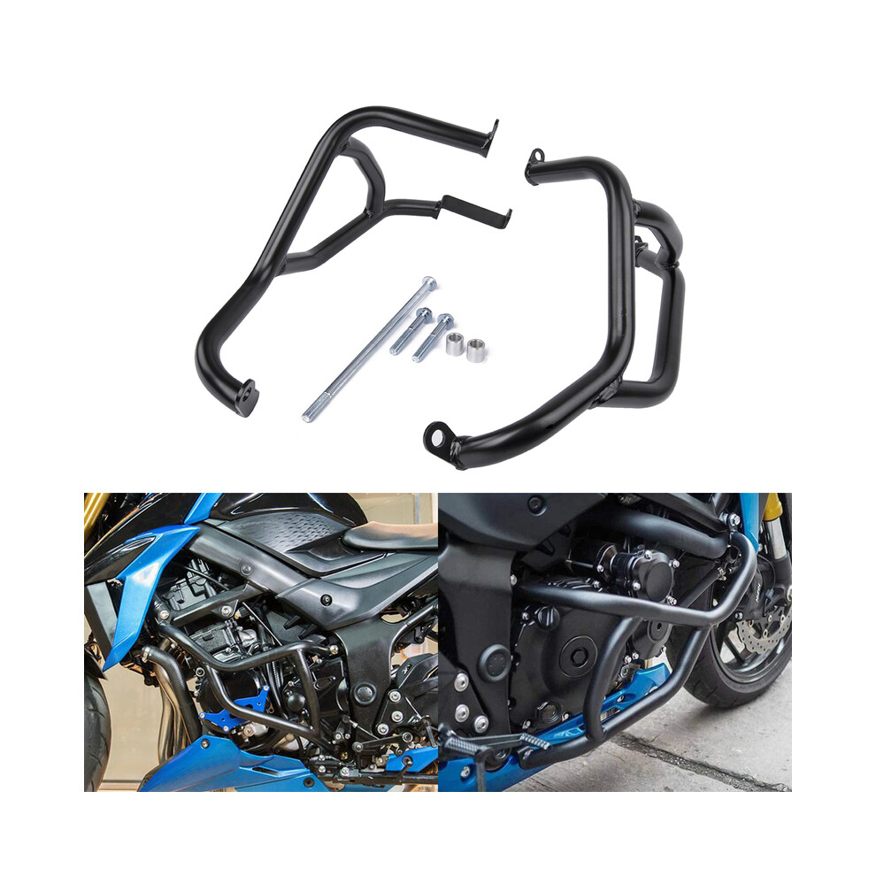 Motorcycle Engine Guards Bumper Crash Bar Protector For Suzuki Gsxs750 Black 8902774039731