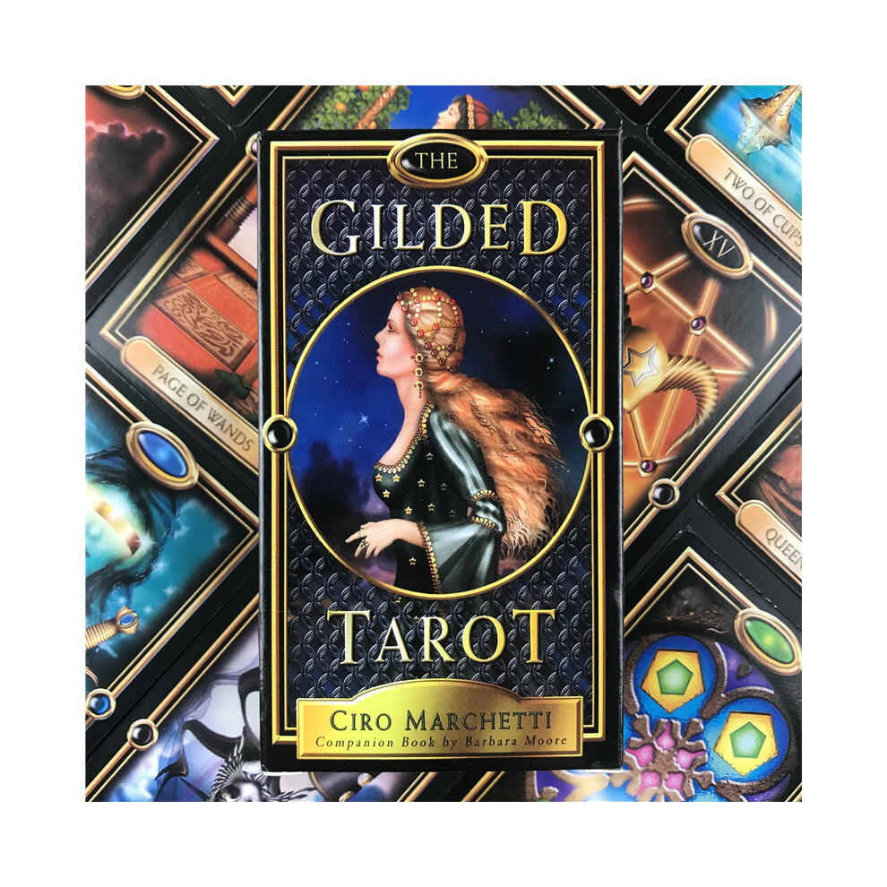 Maxpower The Gilded Tarot Card Deck Board Cards English Edition Mysterious Tarot