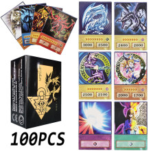 100 Pcs Board Game Anime Style Card Toy Collectible Dark Magician Blue-eyed