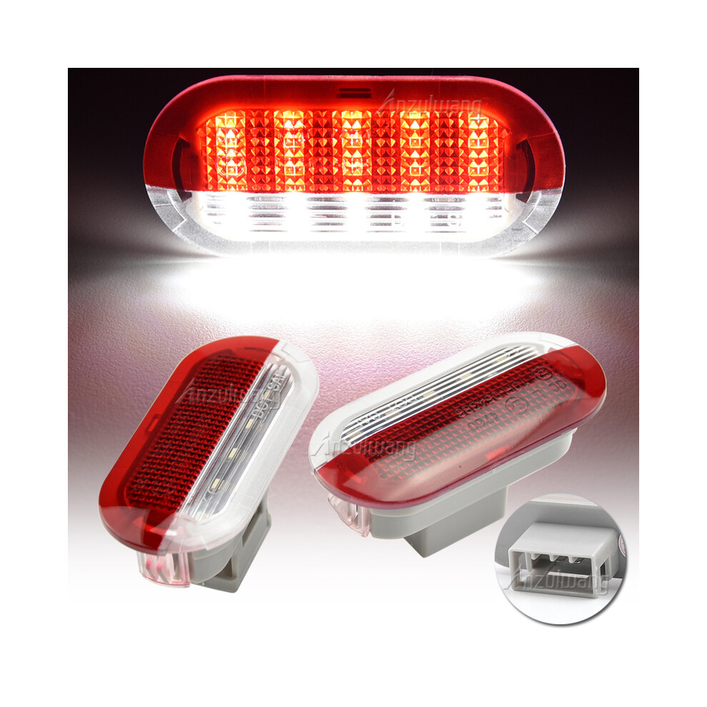 2Pcs Led Door Warning Interior Courtesy Welcome Lamp For Vw Golf Light 8902774171349