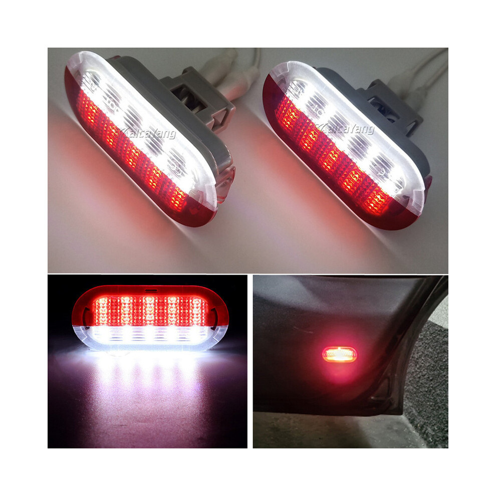 2X Led Door Warning Interior Courtesy Welcome Lamp For Vw Golf Mk3 Light 8902774171417